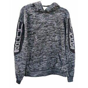 Cougar Sport Hoodie Mens Size Large Gray Black Pullover Hooded Sweatshirt Pocket